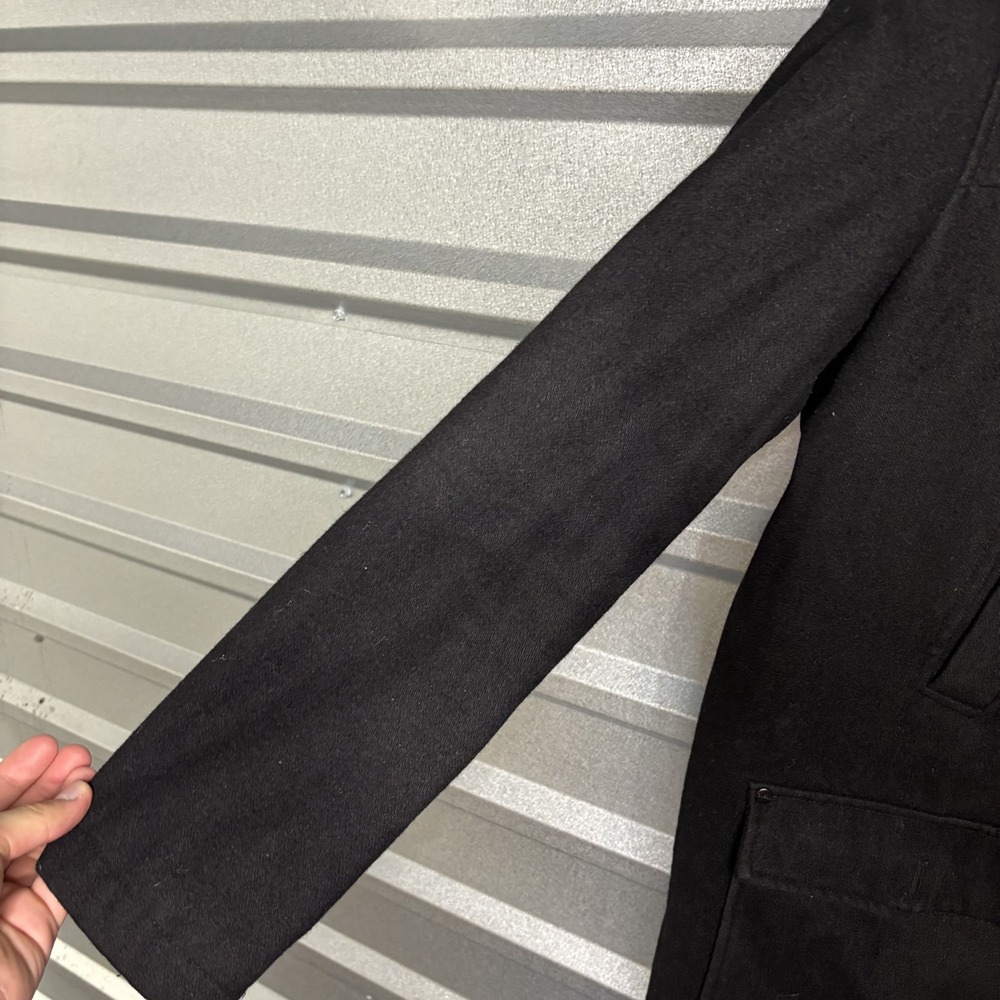 Guess Mens XXL Black Wool Blend Peacoat Jacket Outerwear XXL - Picture 3 of 16